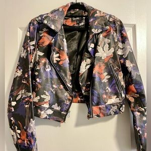 Sam Edelman Floral Faux Leather
Motto Jacket